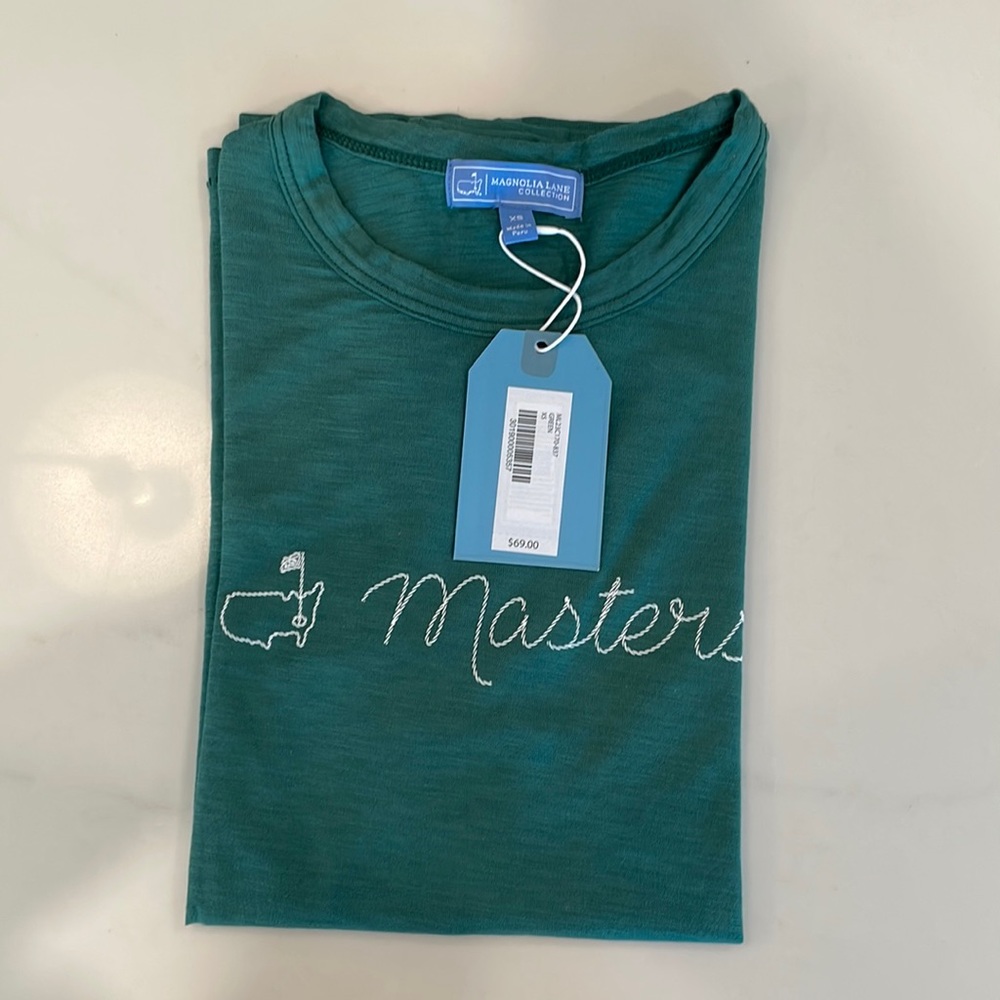 Cute green Masters t shirt